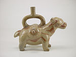 Ceramic Alpaca, Moche culture (Larco Museum, Lima)