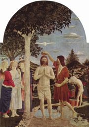 Baptism of Christ, by Piero della Francesca, 15th century