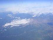 Mount St. Helens viewed from a regional jet, 7-24-2007
