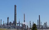 A Shell oil refinery in Martinez, California