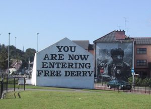 Free Derry mural.