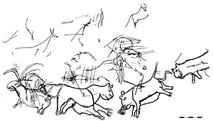 Cave Lions, Chamber of Felines, Lascaux caves