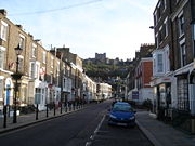 Dover Castle seen from Castle Street.