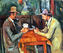 The Cardplayers, an iconic work by Cézanne (1892).