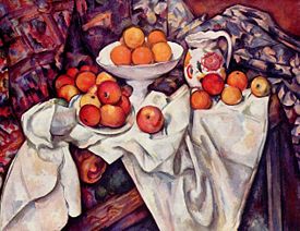 Still Life with Apples and Oranges, 1895-1900.