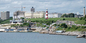 View of Plymouth Hoe Waterfront