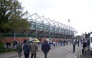 Outside Home Park before Argyle play a match