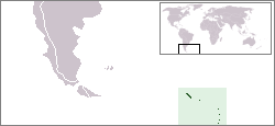 Location of South Georgia and the South Sandwich Islands