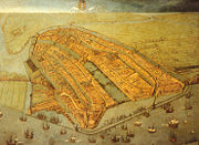 Painting of Amsterdam in 1538