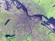Satellite image of Amsterdam