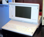 The Macintosh Portable was Apple's first "portable" Macintosh computer, released in 1989.