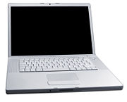 Targeted at a professional audience, the MacBook Pro (15.4" widescreen) was Apple's first laptop with an Intel microprocessor. It was announced in January 2006, and started shipping two months later. The less expensive MacBook (13.3" widescreen) caters to the consumer market.