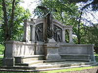 The memorial to the engineers of the RMS Titanic.