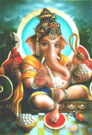 A modern illustration of Ganesha