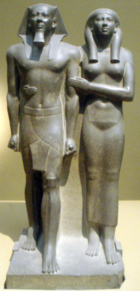 Menkaura and his consort Queen Khamerernebty II