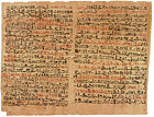 The Edwin Smith surgical papyrus describes anatomy and medical treatments and is written in hieratic.