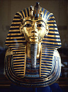 Pharaohs' tombs were provided with vast quantities of wealth, such as this golden mask from the mummy of Tutankhamun.