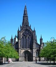 Glasgow Cathedral marks the site where St. Mungo built his church and established Glasgow