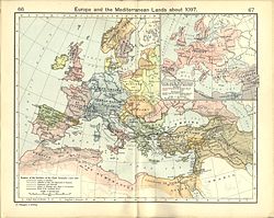 Route of the leaders of the first crusade