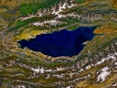 Lake Issyk-Kul - From space, September 1992