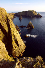 West cliffs, looking southwest towards Malcolm's Head.