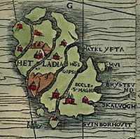 Fair Isle (Feedero) on the Carta Marina in 1539