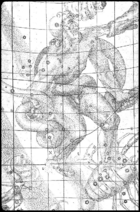 The location of the stella nova, in the foot of Ophiuchus, is marked with an N (8 grid squares down, 4 over from the left).