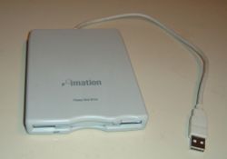 An example of a modern USB floppy disk drive.