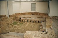 Late Roman owners of villae had luxuries like hypocaust-heated rooms with mosaics