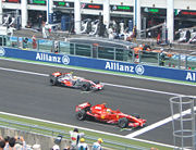 Hamilton at the start of the French Grand Prix.