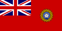 The flag of British India
