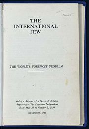 The non-Ford publication The International Jew, the World's Foremost Problem. Articles from The Dearborn Independent, 1920
