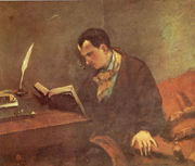 Charles Baudelaire, by Gustave Courbet.