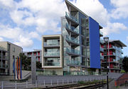 Extensive use of float glass sheets in apartments in Bristol, England.