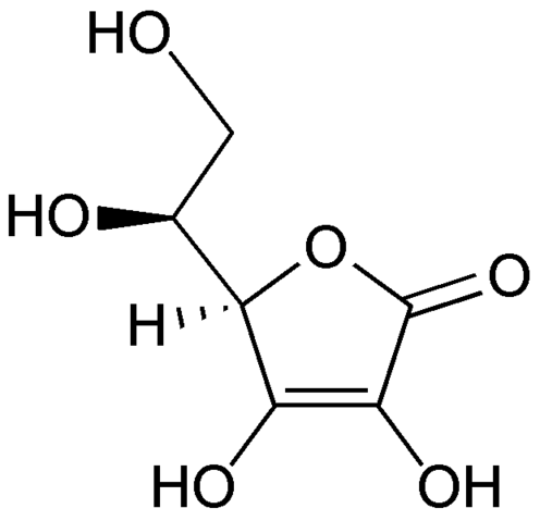 Image:Ascorbic acid structure.png
