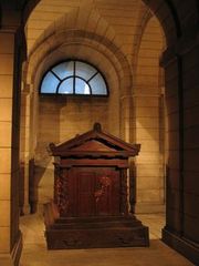 The tomb of Rousseau in the crypt of the Panthéon, Paris