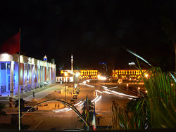 Scanderbeg Square by night