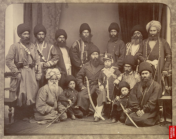 Image:Sher Ali Khan and company of Afghanistan in 1869.jpg