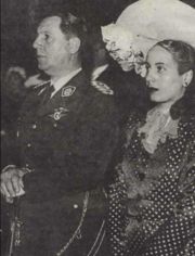 Juan and Eva Perón, 1945