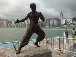 Sculpture of Bruce Lee at the Avenue of Stars, Hong Kong