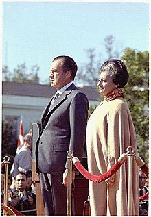 Richard Nixon and Indira Gandhi in 1971. They had a deep personal antipathy that coloured bilateral relations.