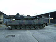 German Army Leopard 2A6M that incorporates systems designed to be used in conjunction with a networked battlefield
