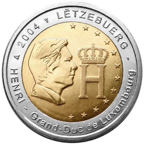 Image:€2 commemorative coin Luxembourg 2004.jpg