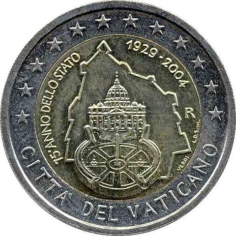Image:€2 commemorative coin Vatican City 2004.jpg