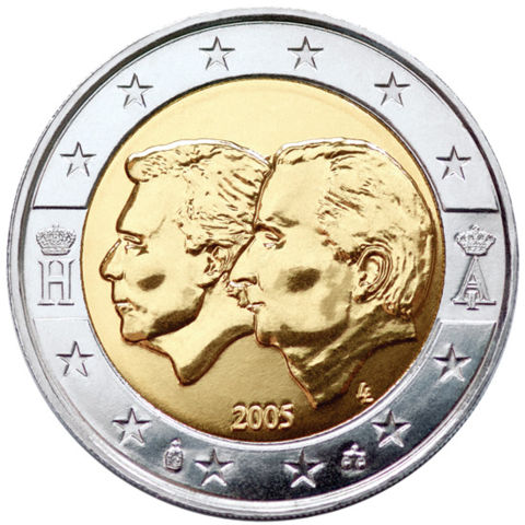 Image:€2 commemorative coin Belgium 2005.jpg