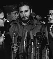 Castro arrives in Washington, D.C. on April 15, 1959.