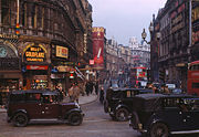 Piccadilly Circus in 1949.