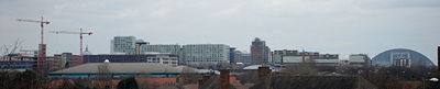 Modern skyline of Central Milton Keynes