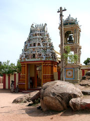 The Koneswaram Hindu Temple in Trincomalee in Sri Lanka that was mentioned in Saiva literature circa 700 CE by Thirugnana Sambanthar