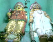 Local deities Vandimalaisaami and Vandimalaichchiamman in Ettayapuram